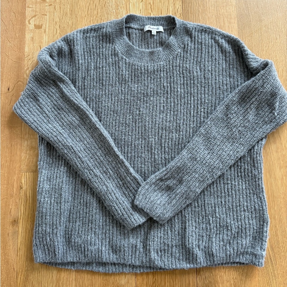 Madewell Gray Crewneck Sweater